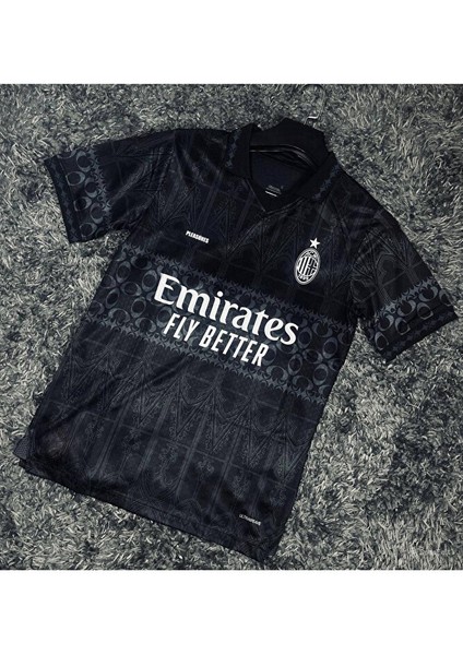 Ac./.milan Pleasures Siyah Forma T-Shirt fiyatları