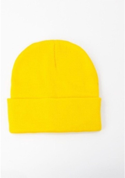 Katlamalı Basic Tiriko Bayan Beresi Sarı Bere fiyatları