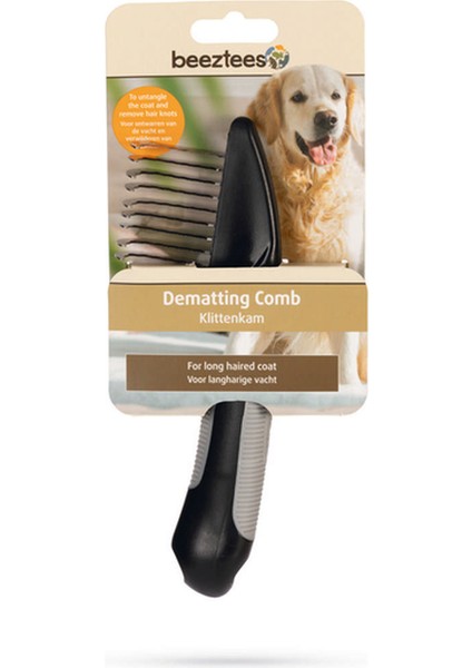 Techmrt Beeztees Uzun Tüylü Köpek Kıtık Açıcı Tarak, Siyah Gri, 19X6X3CM fırsatları