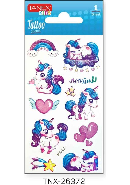 7X12MM Unicorn Simli Mini Tatoo TNX-26372