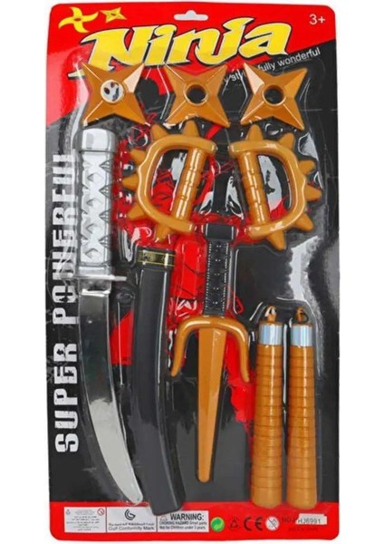 Seçtim Aldım Büyük Ninja Seti HJ6991 9 Parça Kartela 3