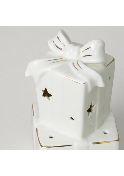 Gift Box 7X7X13 cm Ledli Dekor Ekru fiyatları