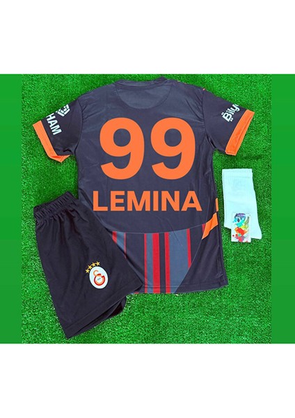 Galatasaray.mario Lemina Yeni Sezon Siyah Çocuk Futbol Forması