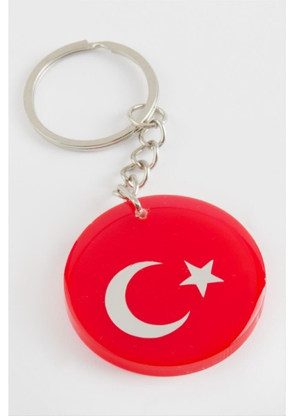 Techmrt Ay Yıldız Epoksi Anahtarlık-Gümüş Rengi fiyatları