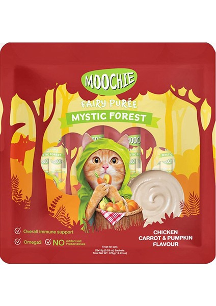 Techmrt Moochie Sıvı Kedi Ödülü Tavuk-Havuç-Balkabağı 25X15GR