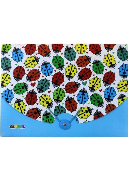 A4 13 Bölmeli Körüklü Dosya Uğur Böçekli