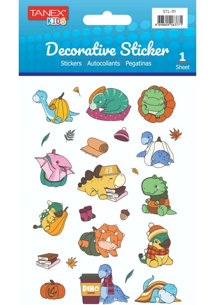 Sevimli Dinazor Laklı Etiket STL-111