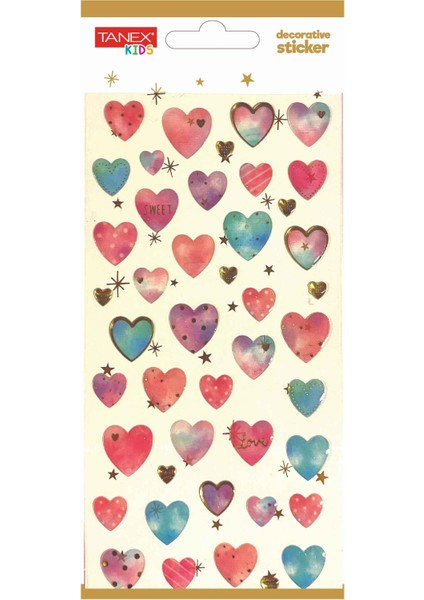 Decorative Sticker-8 Puffy Etiketi TNX-5007