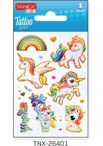 7,5X10,5MM Unicorn Mini Tatoo TNX-26401