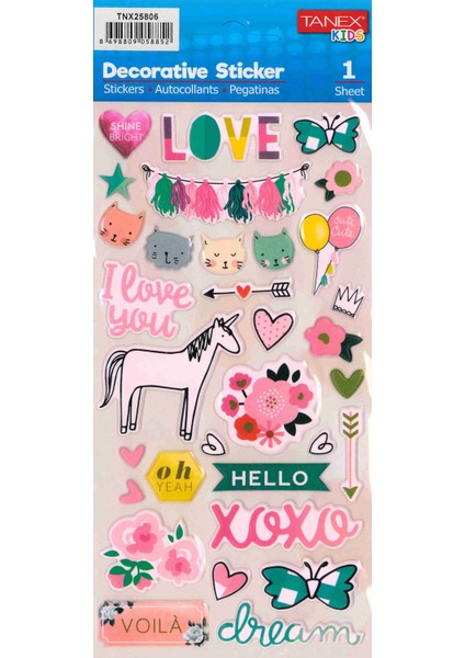 Decoratıve Sticker TNX-25806