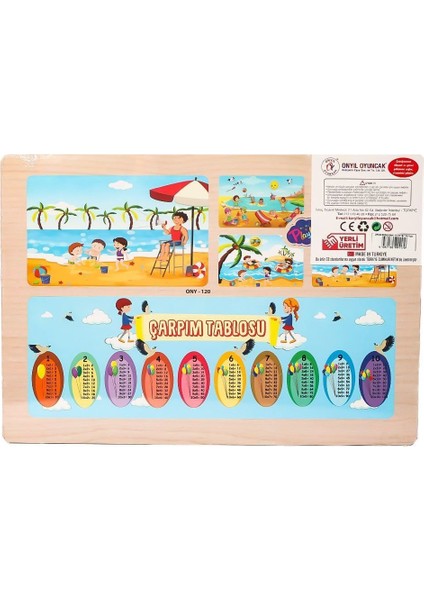 ONY-117/118/119/120 Ahşap Eğitici Puzzle -Yaz Mevsimi fiyatları