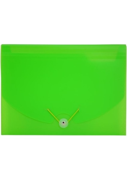 U1126P-PE Neon Körüklü Dosya 12 Bölmeli A4 Yeşil Renk