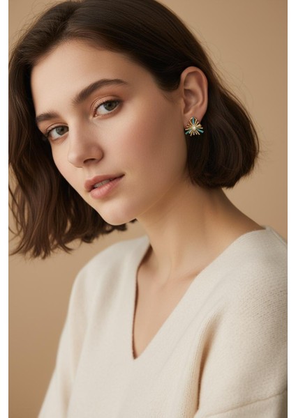 Hera Mavi-Gold Vip Küpe modelleri