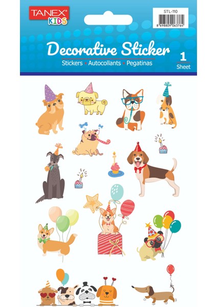 Sevimli Köpek Laklı Etiket STL-110