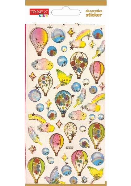 Decorative Sticker-2 Puffy Etiketi TNX-5001