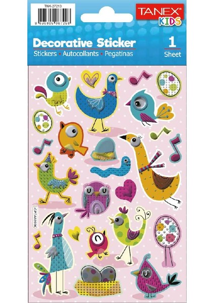 Puffy Şapşik Kuşlar Serisi TNX-27213