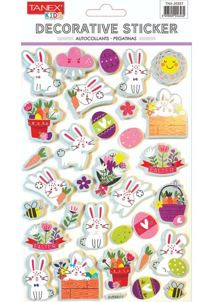 Tavşan Serisi Puffy Etiketi TNX-25357