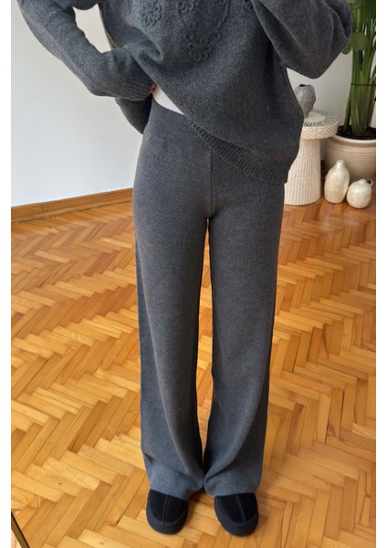 Beli Lastikli Triko Pantolon- Gri fiyatları