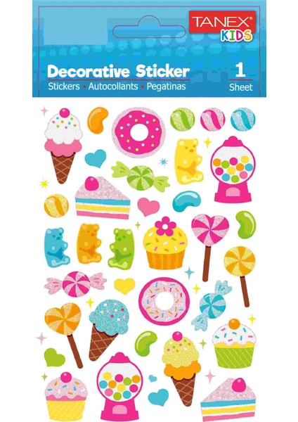 Renkli Tatlı Serisi Etiketi TNX-25162