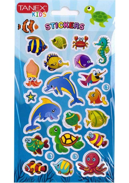 Deniz Canlıları Serisi 3D Etiketi TNX-26165