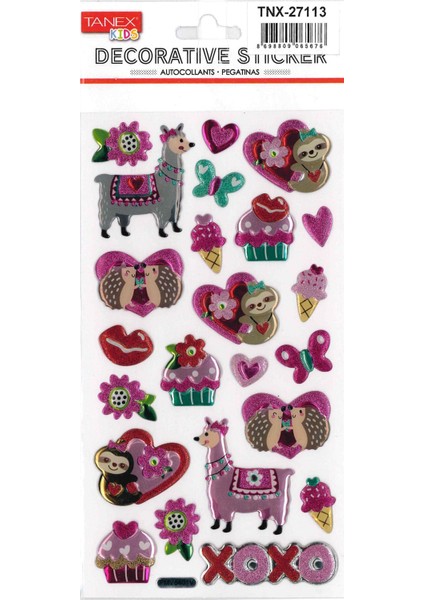 Puffy Aşık Lama ve Kirpi Serisi TNX-27113