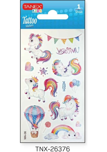 7X12MM Unicorn Simli Mini Tatoo TNX-26376