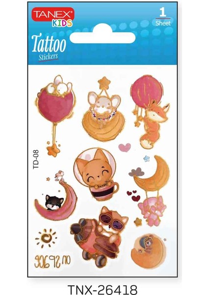 7,5X10,5MM Gezegen-Uzay Mini Tatoo TNX-26418