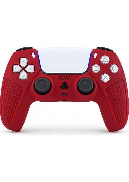 Ps5 Dualsense Joystick Koruyucu Silikon Kılıf – Yüksek Kaliteli, Esnek, Şık Bordo Desenli Kaplama