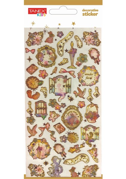 Decorative Sticker-22 Puffy Etiketi TNX-5021