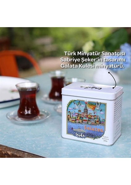 Galatea, Earl Grey Çayı, 200G, Hediyelik Metal Kutu, Erken Hasat, Istanbul'un Çayı modelleri