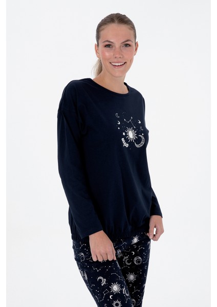 Kadın Lacivert Pijama Takım 50318920-VR033 modelleri