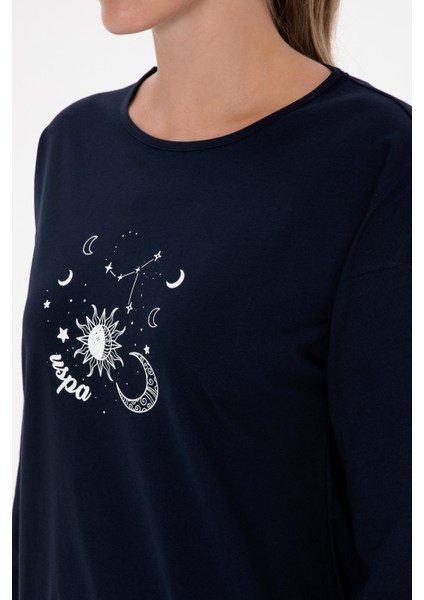 Kadın Lacivert Pijama Takım 50318920-VR033