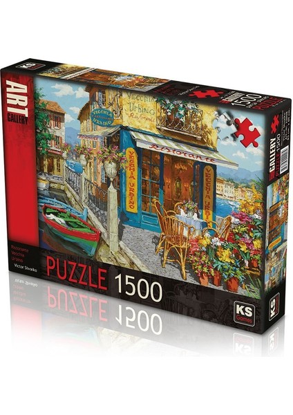 Ks Puzzle 1500 Parça Ristorante Vecchia Urbino Kız Erkek Çocuk Oyuncak Eğitici Oyuncaklar