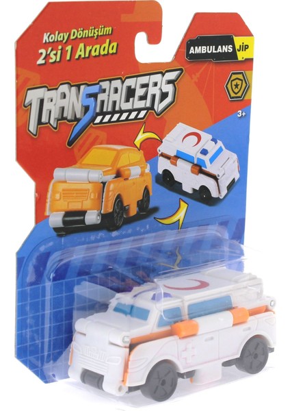 Transracers Dönüşen Arabalar Ambulans / Jip Kız Erkek Çocuk Oyuncak Eğitici Oyuncaklar