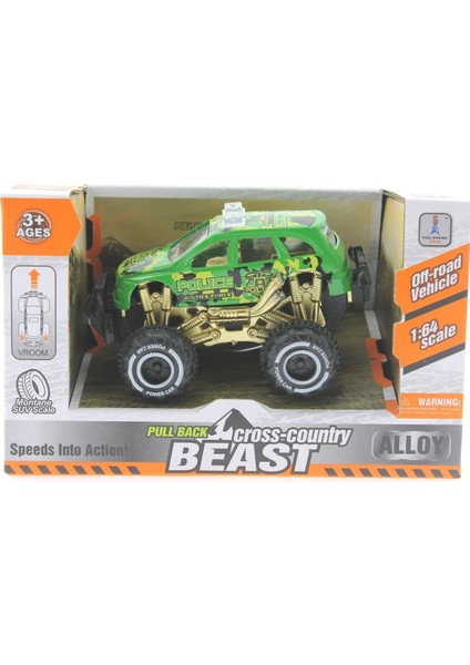 Çek Bırak Mini Off Road Yeşil Polis Aracı Kız Erkek Çocuk Oyuncak Eğitici Oyuncaklar indirimleri