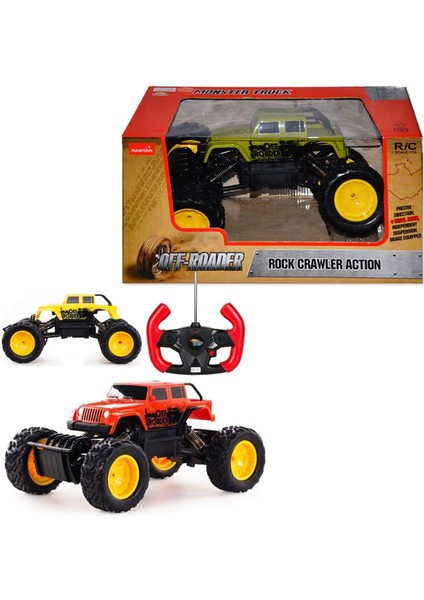 59100 1:18 Rock Crawler Uzaktan Kumandalı Aksiyon Aracı Kız Erkek Çocuk Oyuncak Eğitici Oyuncaklar