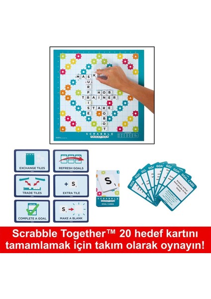 HXV98 Scrabble Orijinal Ikisi Bir Arada Türkçe Kız Erkek Çocuk Oyuncak Eğitici Oyuncaklar fırsatları