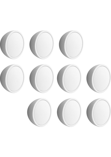 Tek Vidalı 10 Adet Beyaz Renk Polimer Düğme Kulp Bombeli Dolap Mobilya Dolap Çekmece Kulpu Kulbu