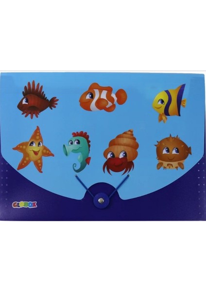 Blobox A4 13 Bölmeli Körüklü Dosya Deniz Hayvanları Figürlü fiyatları