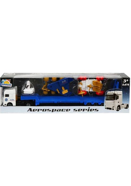 1:64 Aerospace Transporter Tır Uzay Seti Kız Erkek Çocuk Oyuncak Eğitici Oyuncaklar fırsatları