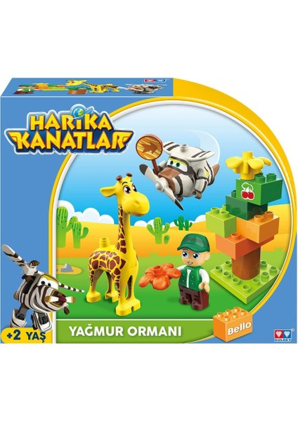 Harika Kanatlar 15 Parça Blok Bello'nun Yağmur Ormanı Kız Erkek Çocuk Oyuncak Eğitici Oyuncaklar fiyatları