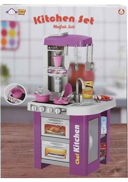Mutfak Set Mor Byk Kutu -Sun Kız Erkek Çocuk Oyuncak Eğitici Oyuncaklar fiyatları