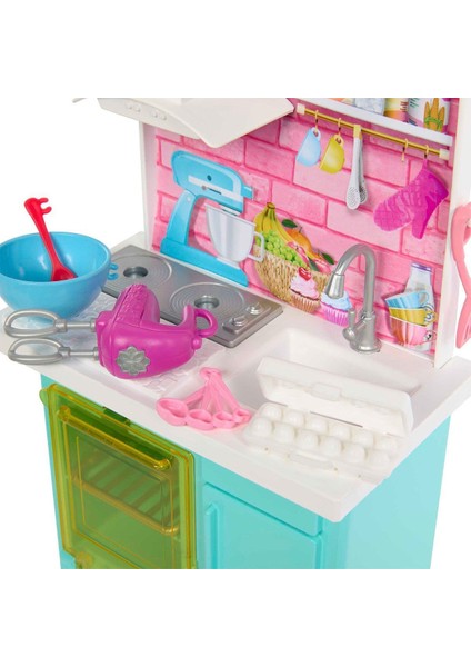 HJY94 Barbie Brooklyn ve Malibu Pasta Yapıyor Oyun Seti Kız Erkek Çocuk Oyuncak Eğitici Oyuncaklar indirimleri