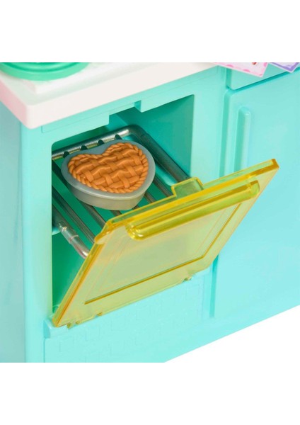 HJY94 Barbie Brooklyn ve Malibu Pasta Yapıyor Oyun Seti Kız Erkek Çocuk Oyuncak Eğitici Oyuncaklar