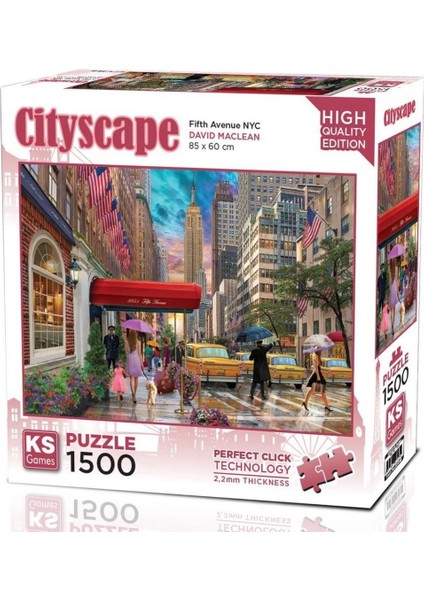 Ks Games Fifth Avenue Nyc Puzzle 1500 Parça 22045 Kız Erkek Çocuk Oyuncak Eğitici Oyuncaklar