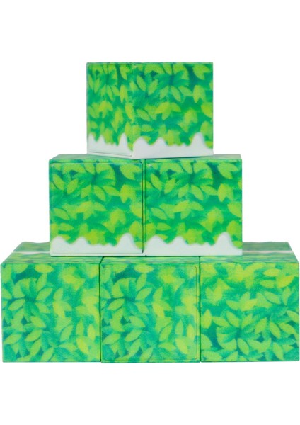 Megacraft 9 Parça Karlı Ağaç Çimen Blok Kız Erkek Çocuk Oyuncak Eğitici Oyuncaklar