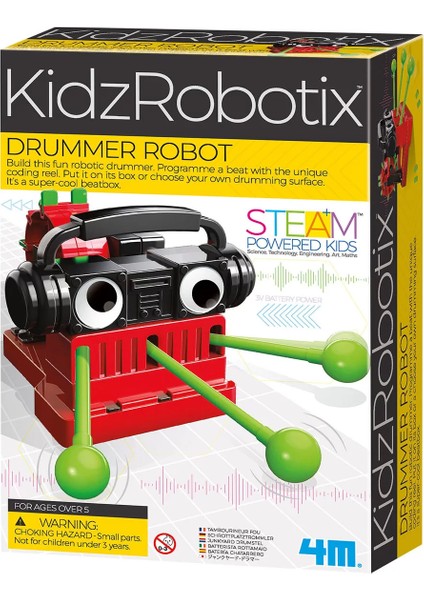 4m Davulcu Robot Kiti Kız Erkek Çocuk Oyuncak Eğitici Oyuncaklar