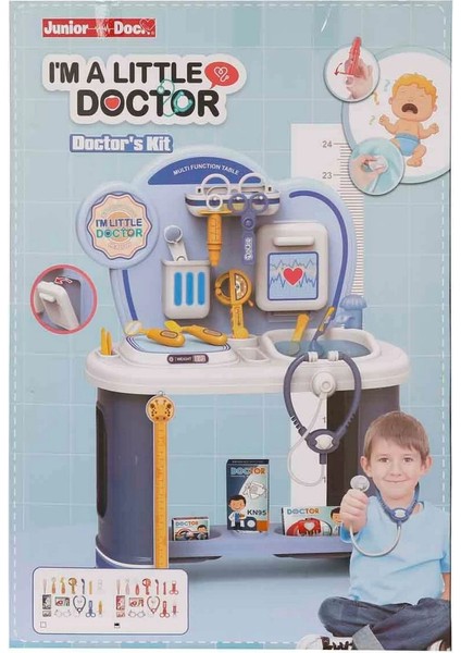 Junior Doc. Büyük Doktor Oyun Seti 14 Parça Kız Erkek Çocuk Oyuncak Eğitici Oyuncaklar indirimleri