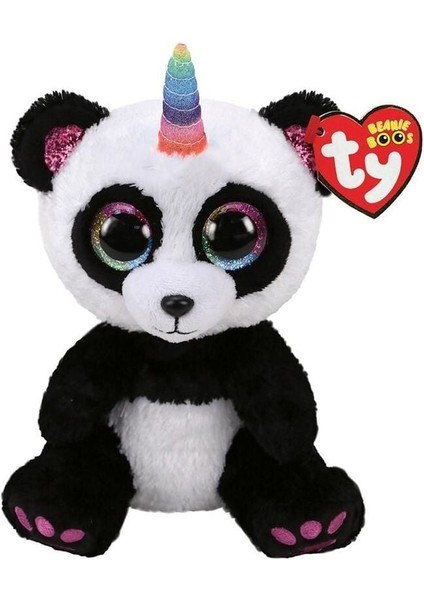 Ty Beanie Boos Boynuzlu Panda-Paris 15CM Kız Erkek Çocuk Oyuncak Eğitici Oyuncaklar