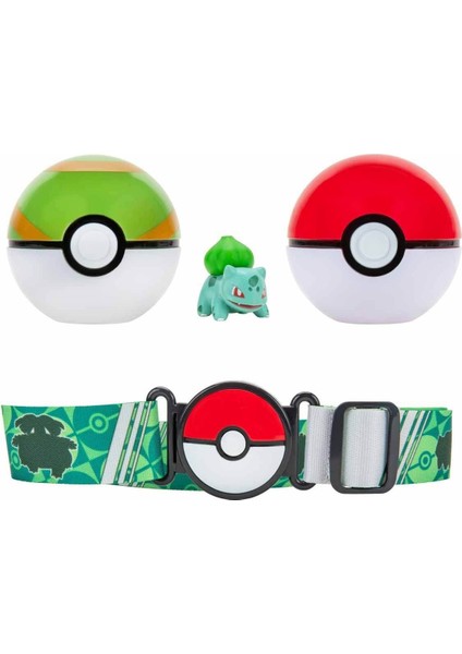 Pok PKW2715 Pokemon Clip \'n\' Go Pokeball Kemer ve Bulbasaur -Necotoys Kız Erkek Çocuk Oyuncak Eğit fiyatları